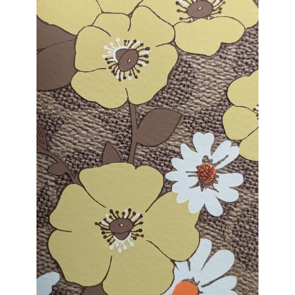 COACH FLORAL DAISY PRINT C9722 WILLOW BUCKET BAG SIG CANVAS TAN/RUST $395 - Picture 9 of 16